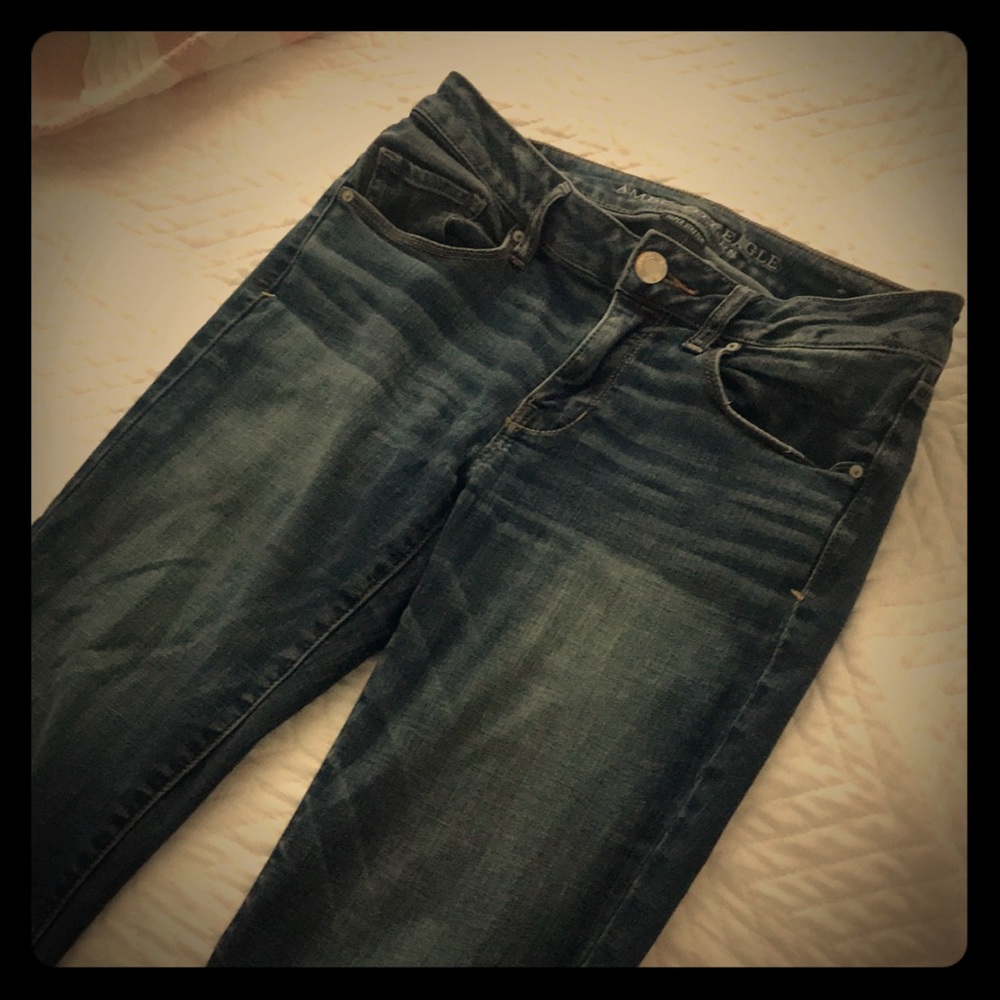 Medium wash skinny jeans American Eagle
